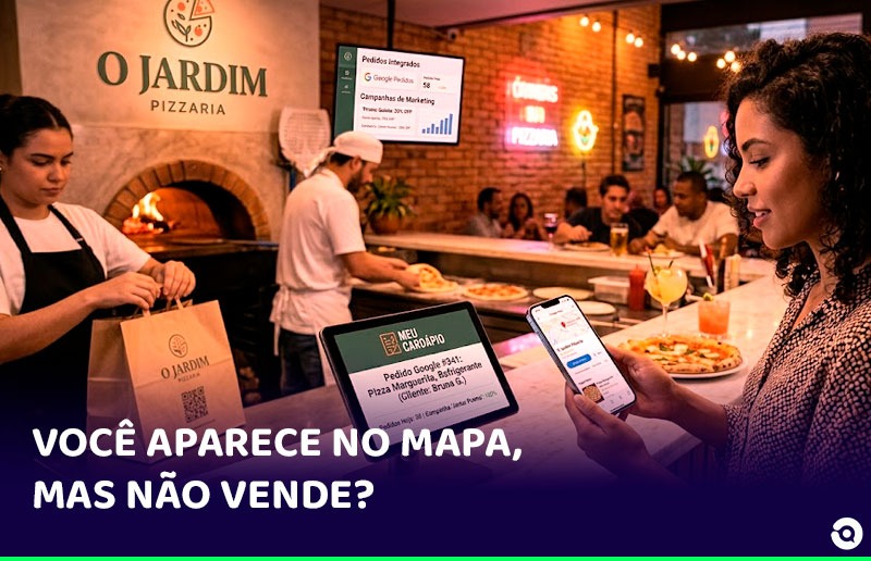 Como restaurantes recebem pedidos pelo Google Maps com cardápio digital integrado ao marketing